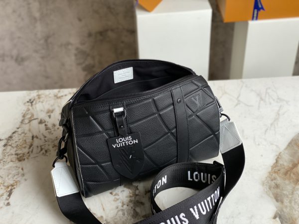 Louis Vuitton Men's CITY KEEPALL Pillow Handbag - Black - Image 2