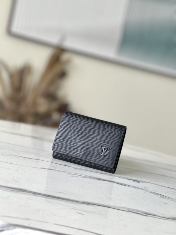 Louis Vuitton Water Ripple Black Business Card Holder