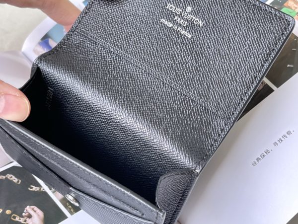 Louis Vuitton Water Ripple Black Business Card Holder - Image 9