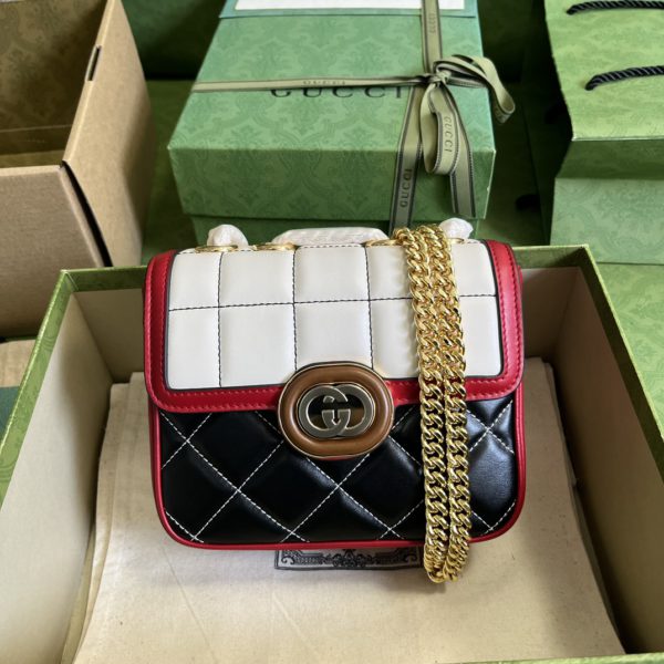 Gucci Deco Mini Leather Shoulder Bag