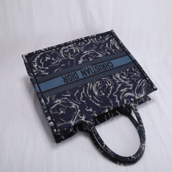 Dior Women Book Tote Cloth Tote Bag - Black - Image 3