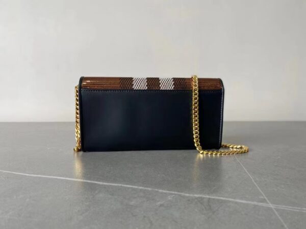 Burberry Sequin Plaid Chain Bag - Image 5