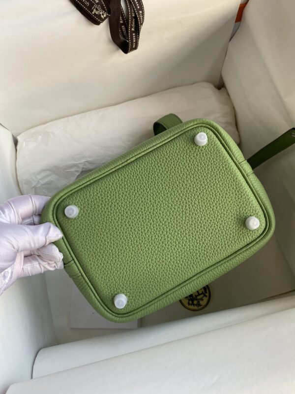 Hermes Vegetable Basket Picotin - Avocado Green Gold - Image 3