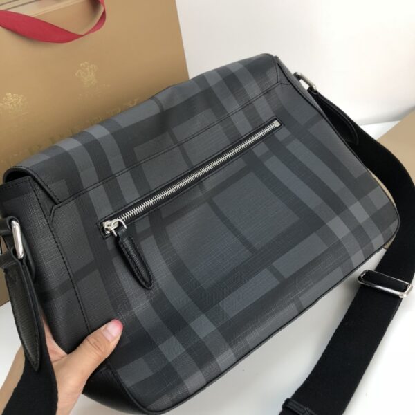 Burberry Mellow London Check Bag - Black - Image 5