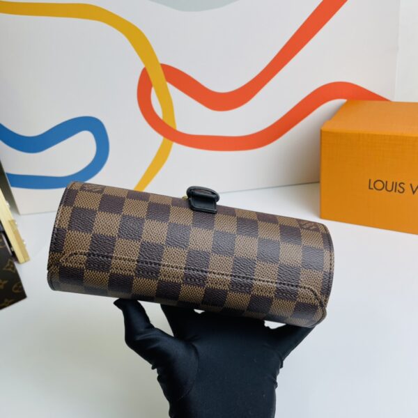 Louis Vuitton Damier Graphite 3 Watch Case - Brown - Image 4