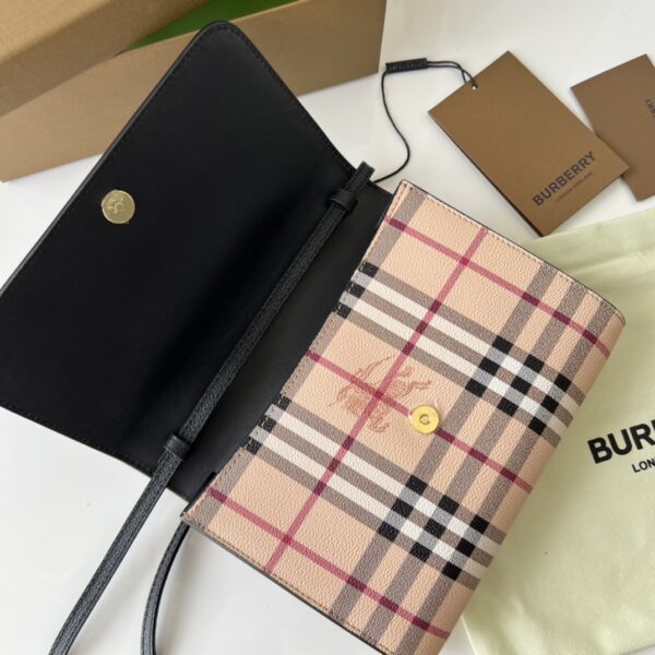 Burberry Haymarket Plaid Crossbody Bag - Image 3