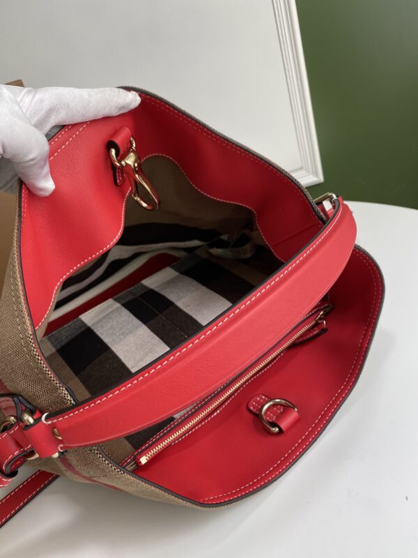 Burberry Medium Ashby Shoulder Handbag - Red - Image 3