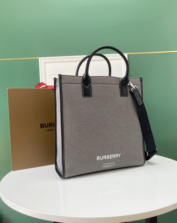 Burberry Latest Tote Bag - Gray - Image 5