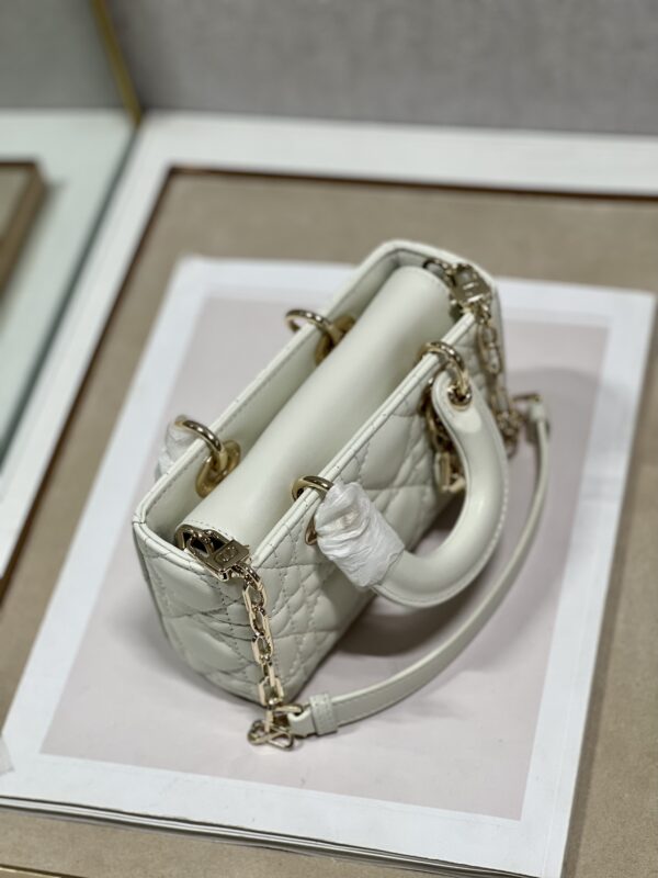 Dior Mini Horizontal Diana Bag - White - Image 2