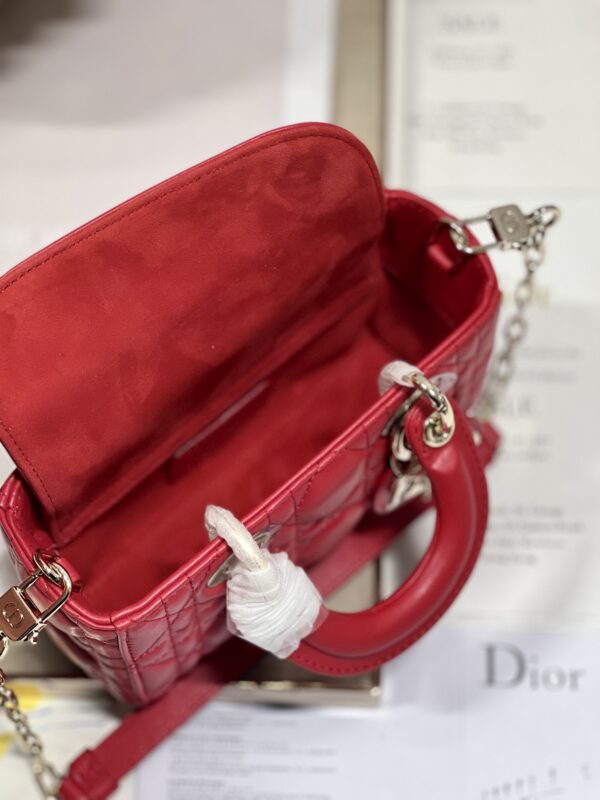 Dior Mini Horizontal Princess Diana Bag - Red - Image 2