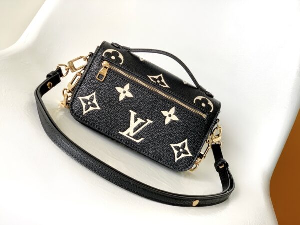 Louis Vuitton Pochette Métis East West Handbag - Black - Image 3