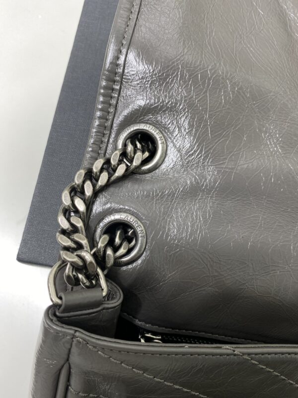 YSL Saint Laurent's Niki's Medium Handbag - Dark Gray - Image 2