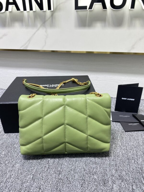 YSL Loulou Puffer Mini Bag - Avocado Green - Image 5