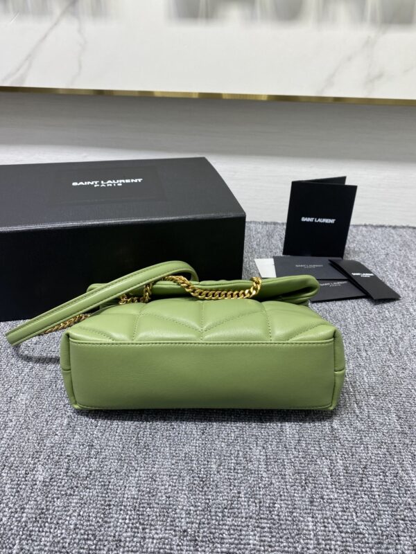 YSL Loulou Puffer Mini Bag - Avocado Green - Image 4