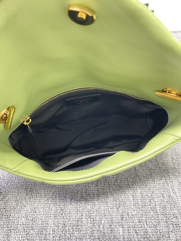 YSL Loulou Puffer Mini Bag - Avocado Green - Image 3