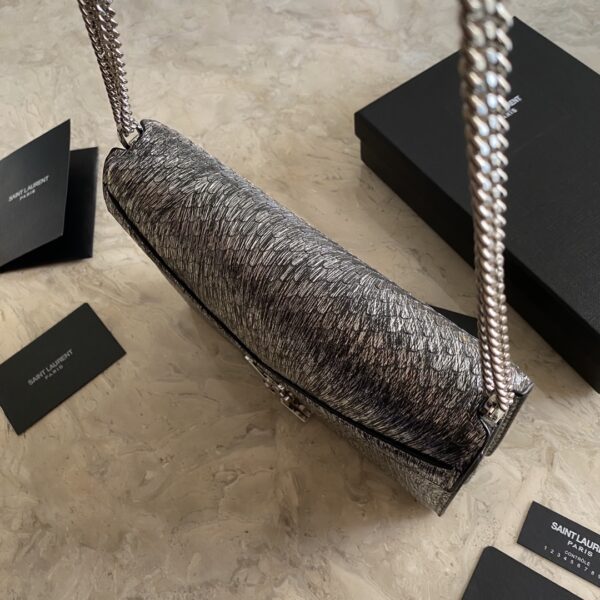 YSL Snake-Print Envelope Handbag - Image 3