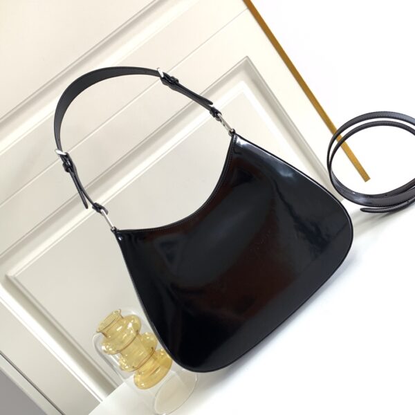 Prada Large Medieval Armpit Bag - Black - Image 4