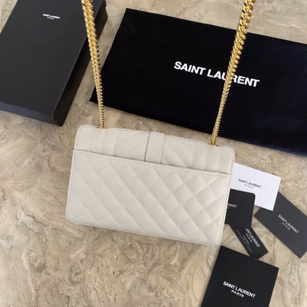 YSL Small Envelope Bag - White - Image 2