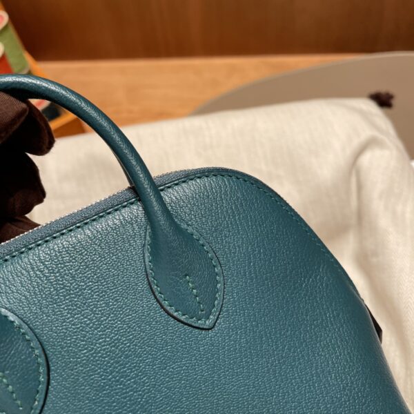 Hermes Mini Bolide Cute Little Shell Bag - Bosphorus Green Vert Bosphore - Image 5