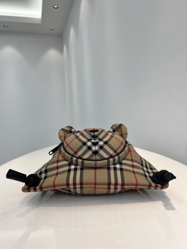 Burberry Plaid Cotton Teddy Bear Backpack - Image 2