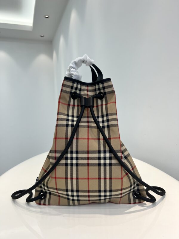 Burberry Plaid Cotton Teddy Bear Backpack - Image 4