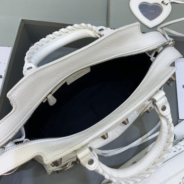 Balenciaga Neo Cagole Motorcycle Bag - White - Image 2