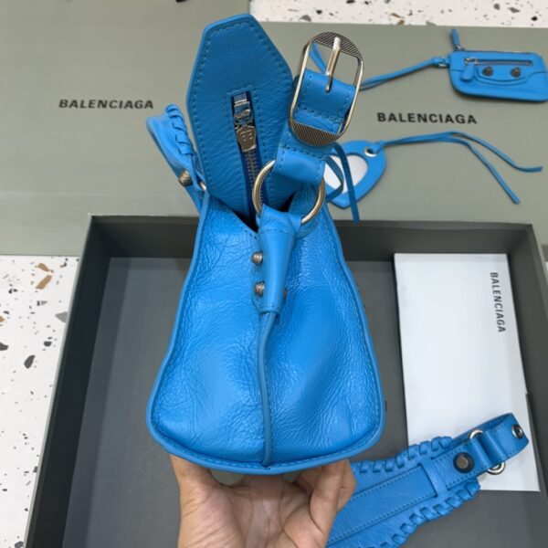 Balenciaga Neo Cagole Motorcycle Bag - Blue - Image 4