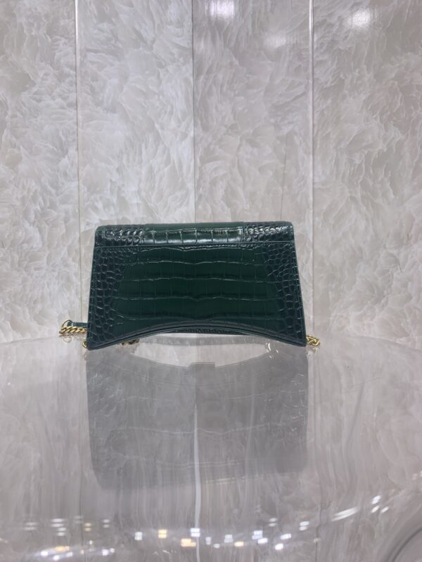 Balenciaga Hourglass Chain Bag - Green (Golden Buckle) - Image 5