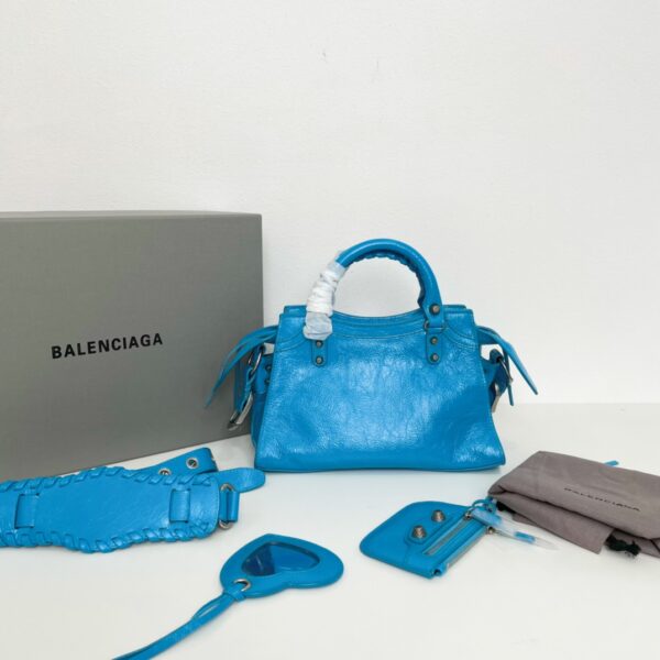 Balenciaga Neo Cagole Explosive Motorbike Bag - Blue - Image 5