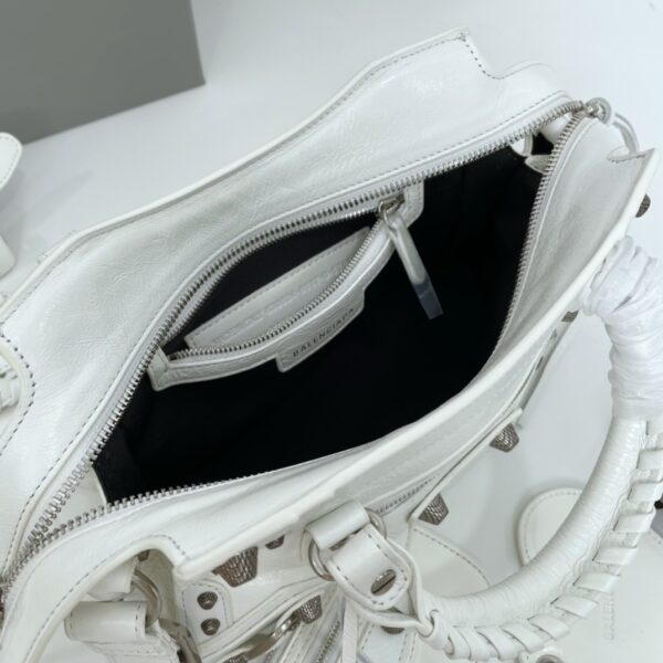 Balenciaga Neo Cagole Explosive Motorbike Bag - White - Image 3