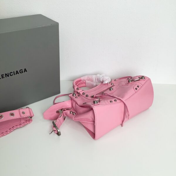 Balenciaga Neo Cagole Explosive Motorbike Bag - Pink - Image 4