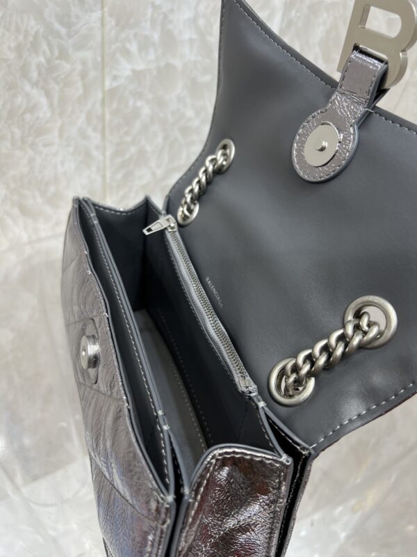 Balenciaga Crush Handbag - Shimmery Black - Image 2