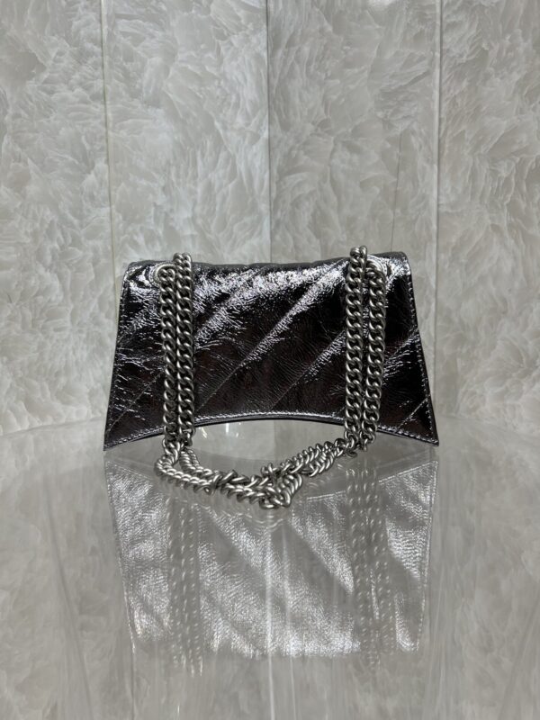 Balenciaga Crush Handbag - Shimmery Black - Image 5