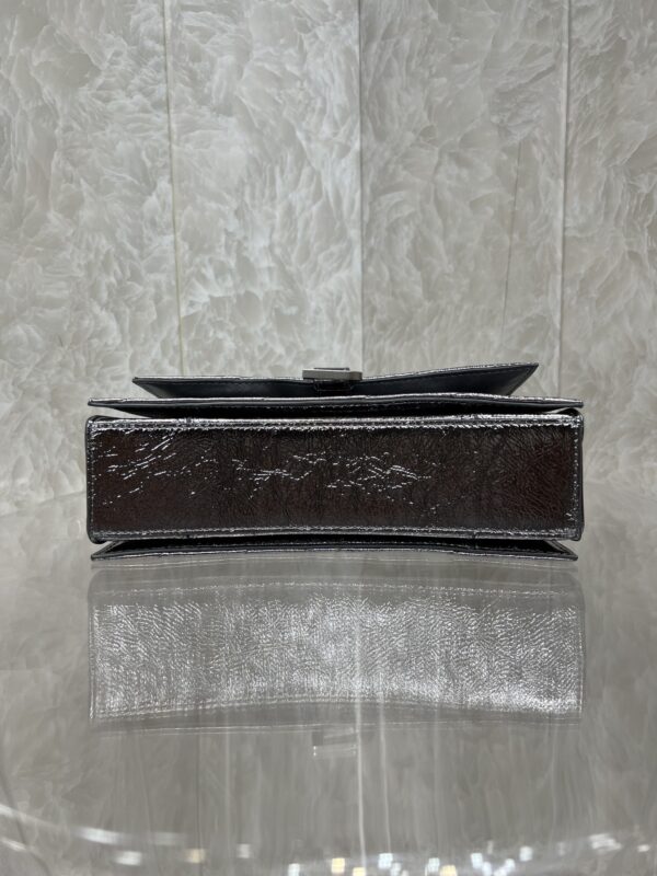 Balenciaga Crush Handbag - Shimmery Black - Image 4