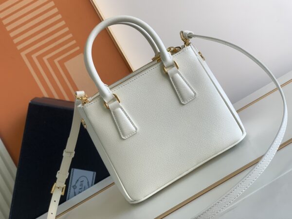 Prada Galleria Mini Killer Handbag - White - Image 4