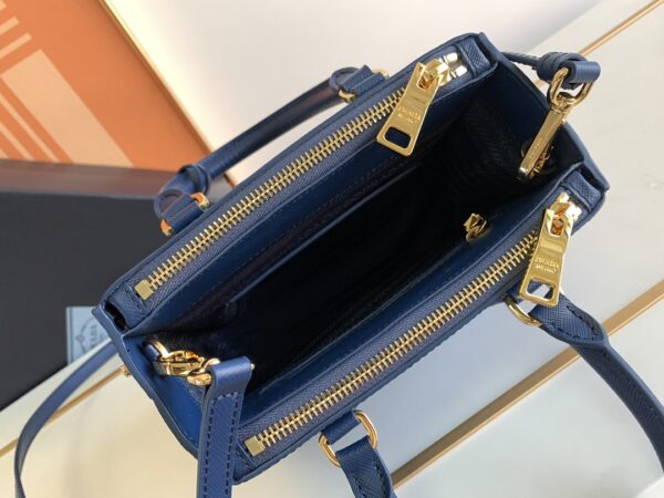 Prada Galleria Mini Killer Handbag - Dark Blue - Image 2