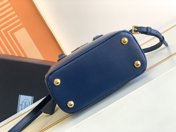 Prada Galleria Mini Killer Handbag - Dark Blue - Image 3