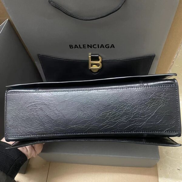 Balenciaga Medium Crush Chain Bag - Black/Gold - Image 3