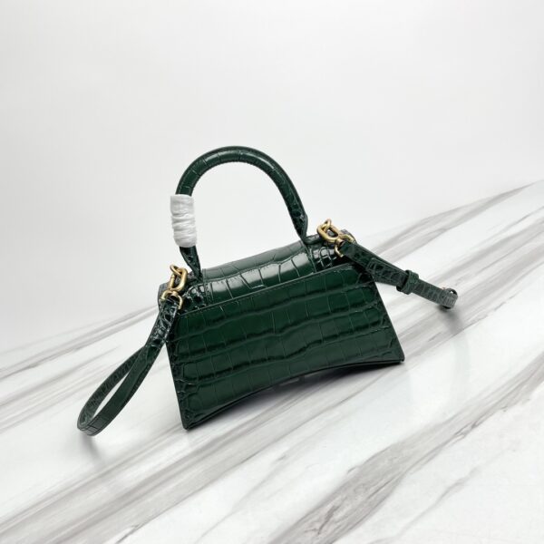 Balenciaga Hourglass Small Bag (Golden Buckle) - Green - Image 3