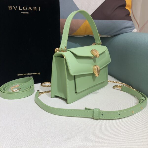 Bulgari Enamel Snake Eyes WangxBvlgar Handbag - Green - Image 5