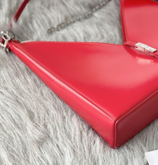 Givenchy V-shaped Cut Out Small Handbag - Red - Image 4