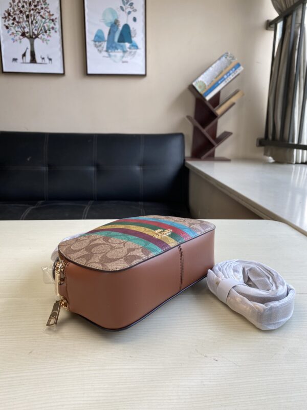 Coach Colorful Striped Steamed Bun Bag - Image 4