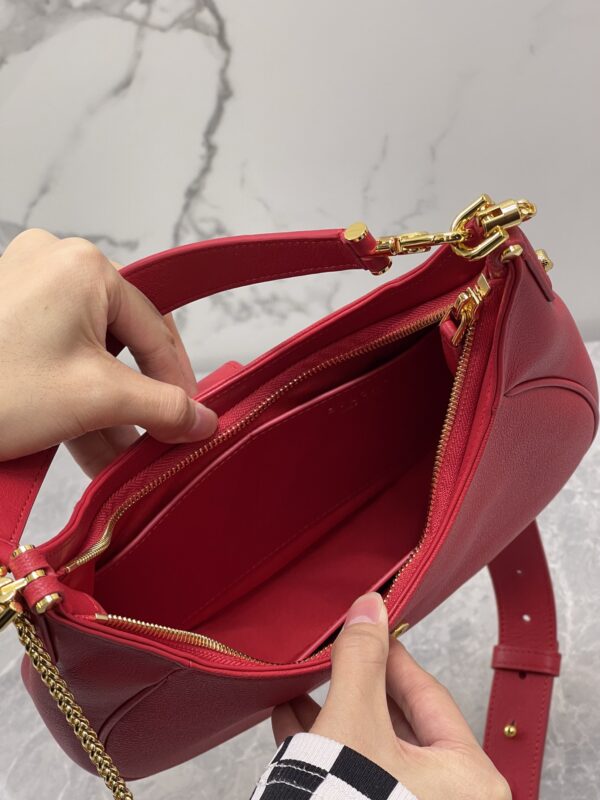 Bulgari Serpenti Ellipse Series Large Crossbody Bag - Red - Image 2