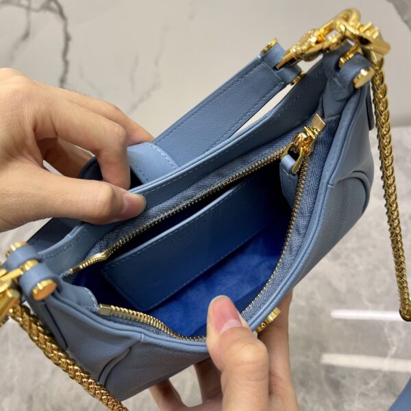 Bulgari Serpenti Ellipse Series Small Crossbody Bag - Blue - Image 3