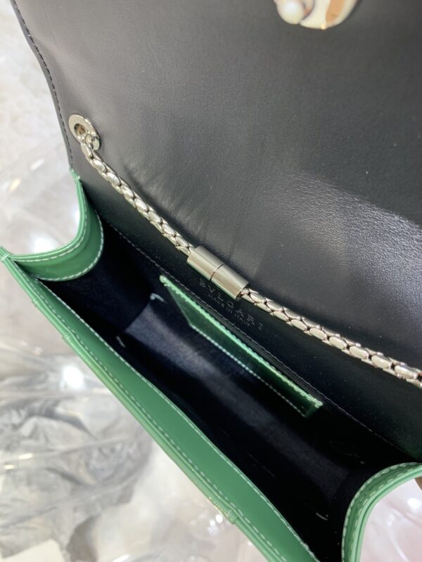 Bulgari Small Size Single Layer Single Chain Handbag – Green - Image 2