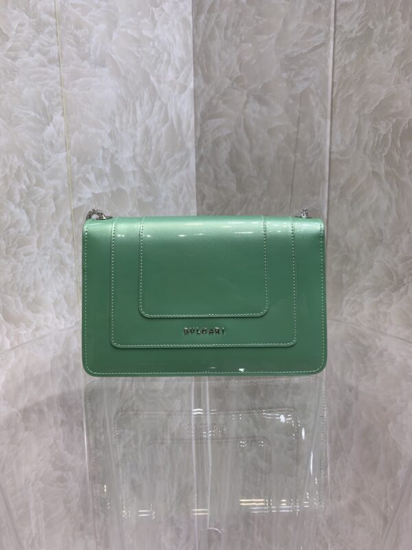 Bulgari Single Layer Single Chain Handbag – Green - Image 4