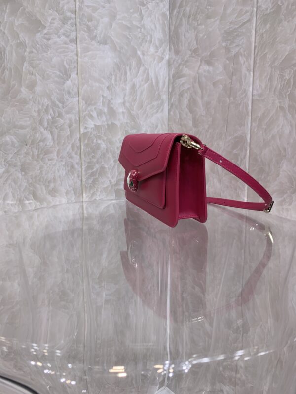 Bulgari Serpenti Forever East-West Small Shoulder Bag - Shocking Pink - Image 5