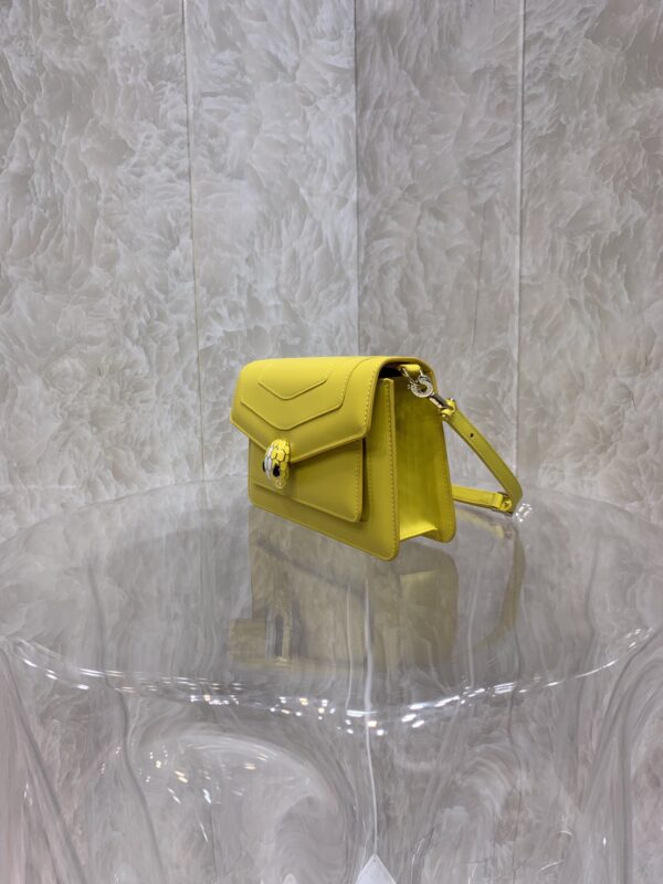 Bulgari Serpenti Forever East-West Small Shoulder Bag - Yellow - Image 5