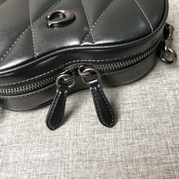 Coach Heart Shape Crossbody Bag - Black - Image 4