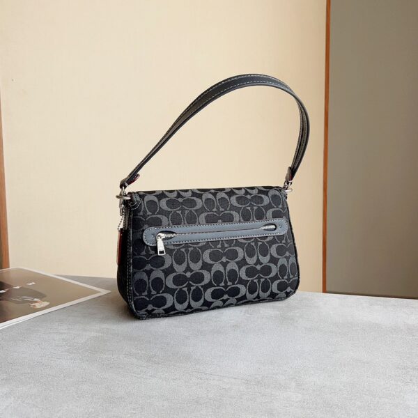 Coach Denim Soft Tabby Swinger Dionysus Bag - Black - Image 3